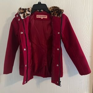 Little Girls 6X Peacoat Dark Red